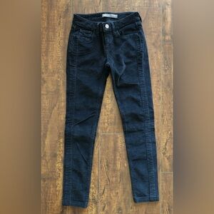Black Corduroy Levi Legging Pants. Size 26